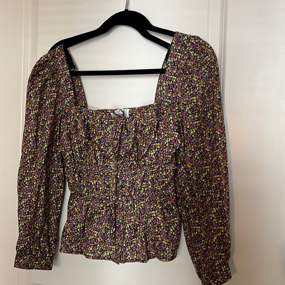 NWT Floral Juliet Style Top- J.Crew